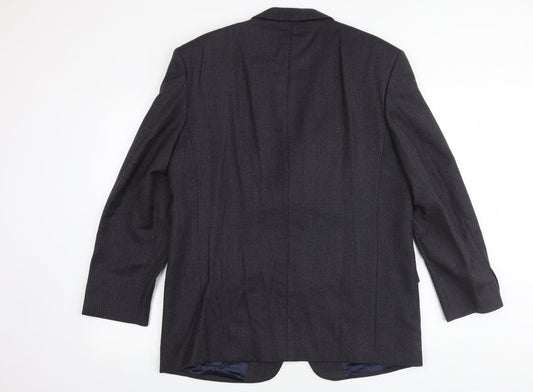 Wolsey Mens Blue Wool Jacket Suit Jacket Size 42 Regular
