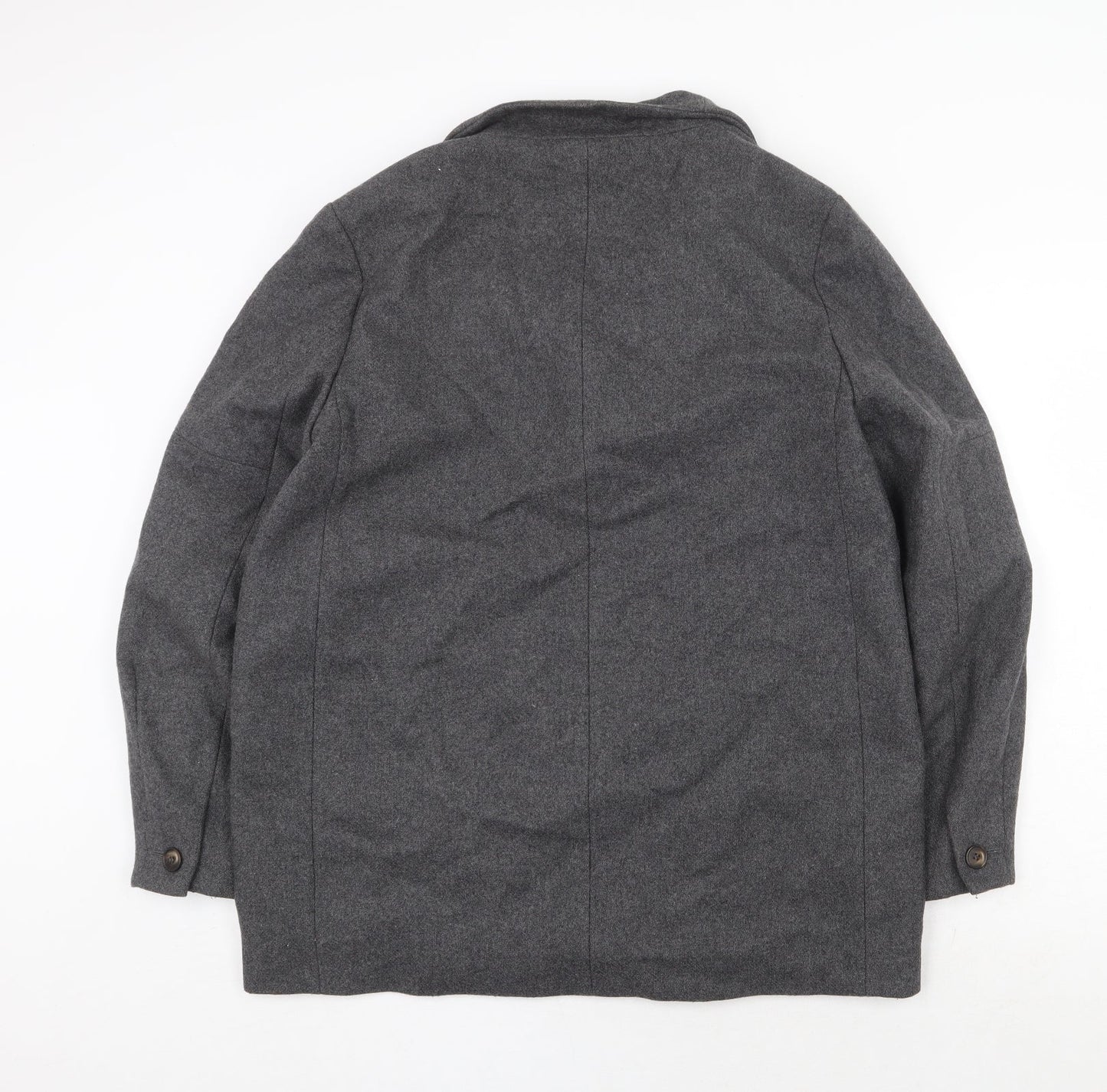 Topshop Womens Grey Jacket Size 14 Button