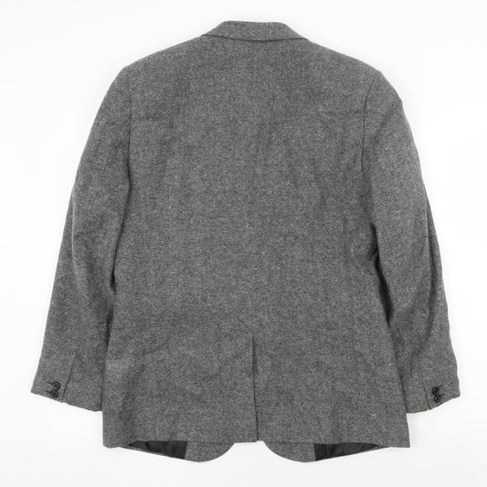 Cedar Wood State Mens Grey Acrylic Jacket Blazer Size M Regular