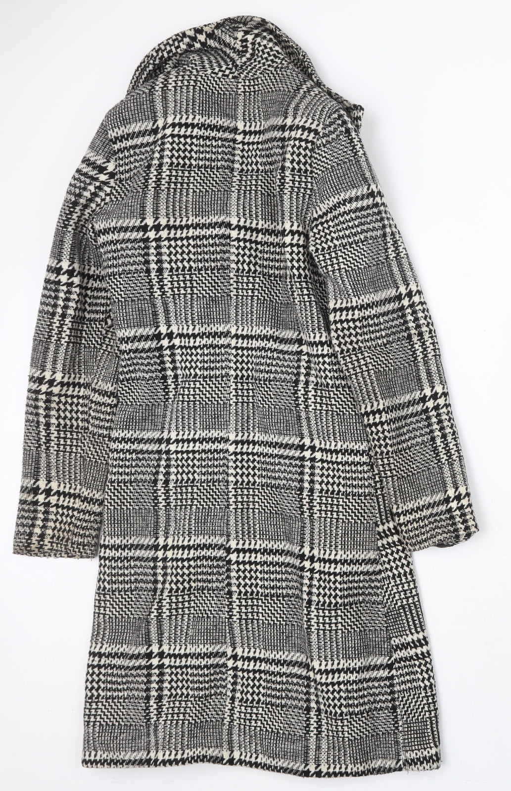 Parisian Womens Grey Plaid Overcoat Coat Size 6