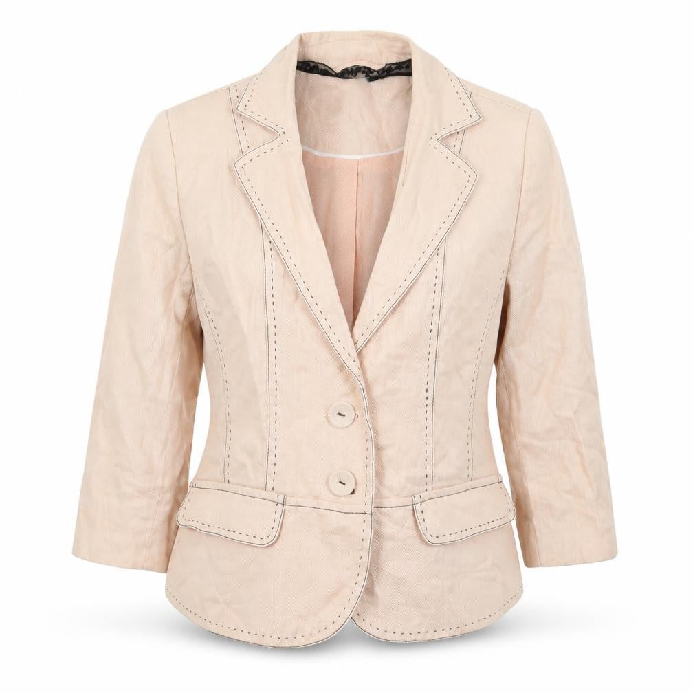 Next Womens Pink Jacket Size 10 Button