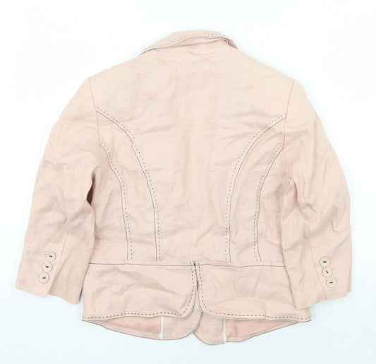 NEXT Womens Pink Jacket Size 10 Button
