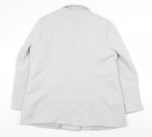 Slimma Womens Grey Jacket Size 20 Button