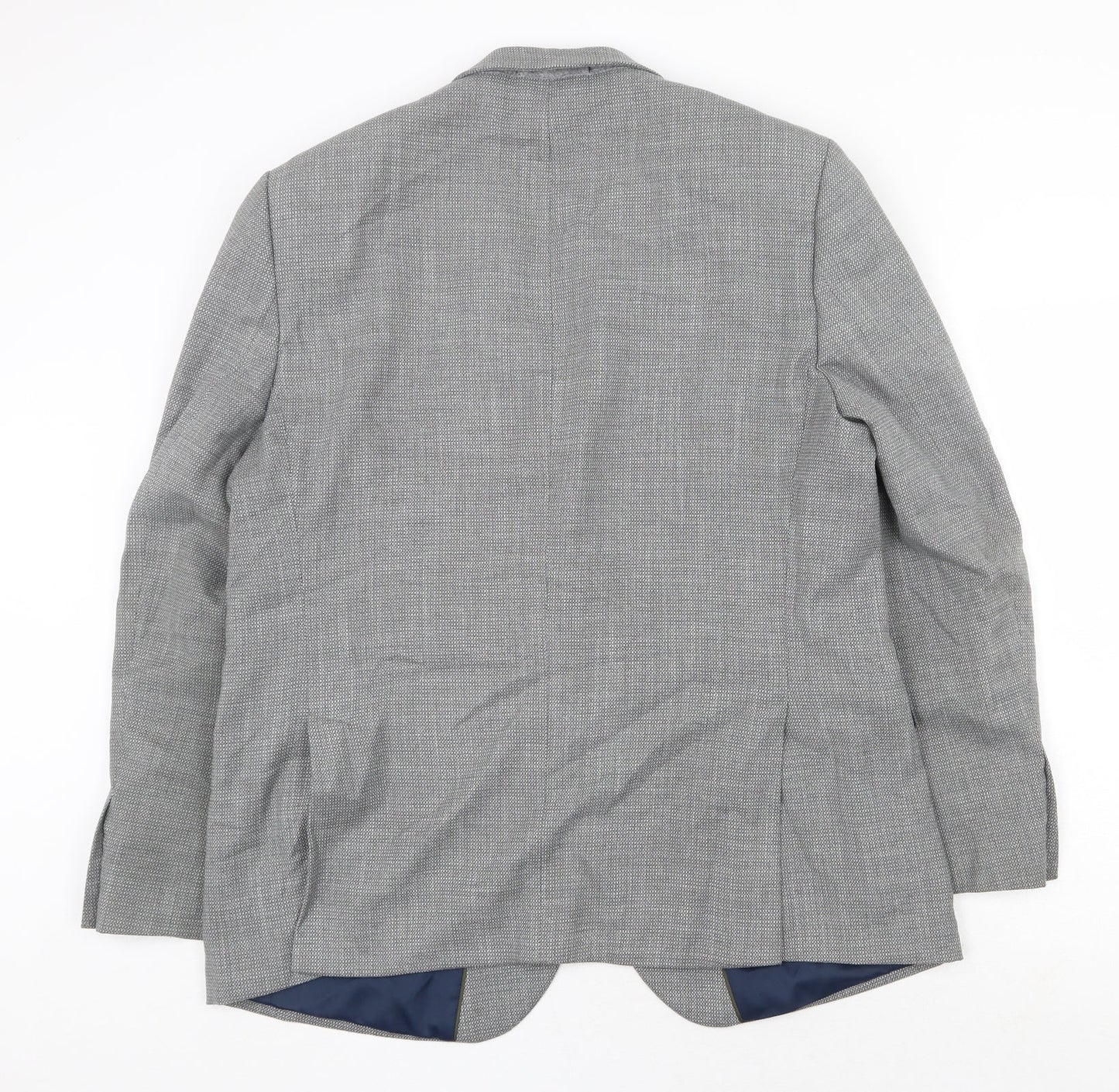 Marks and Spencer Mens Grey Polyester Jacket Suit Jacket Size 44 Regular