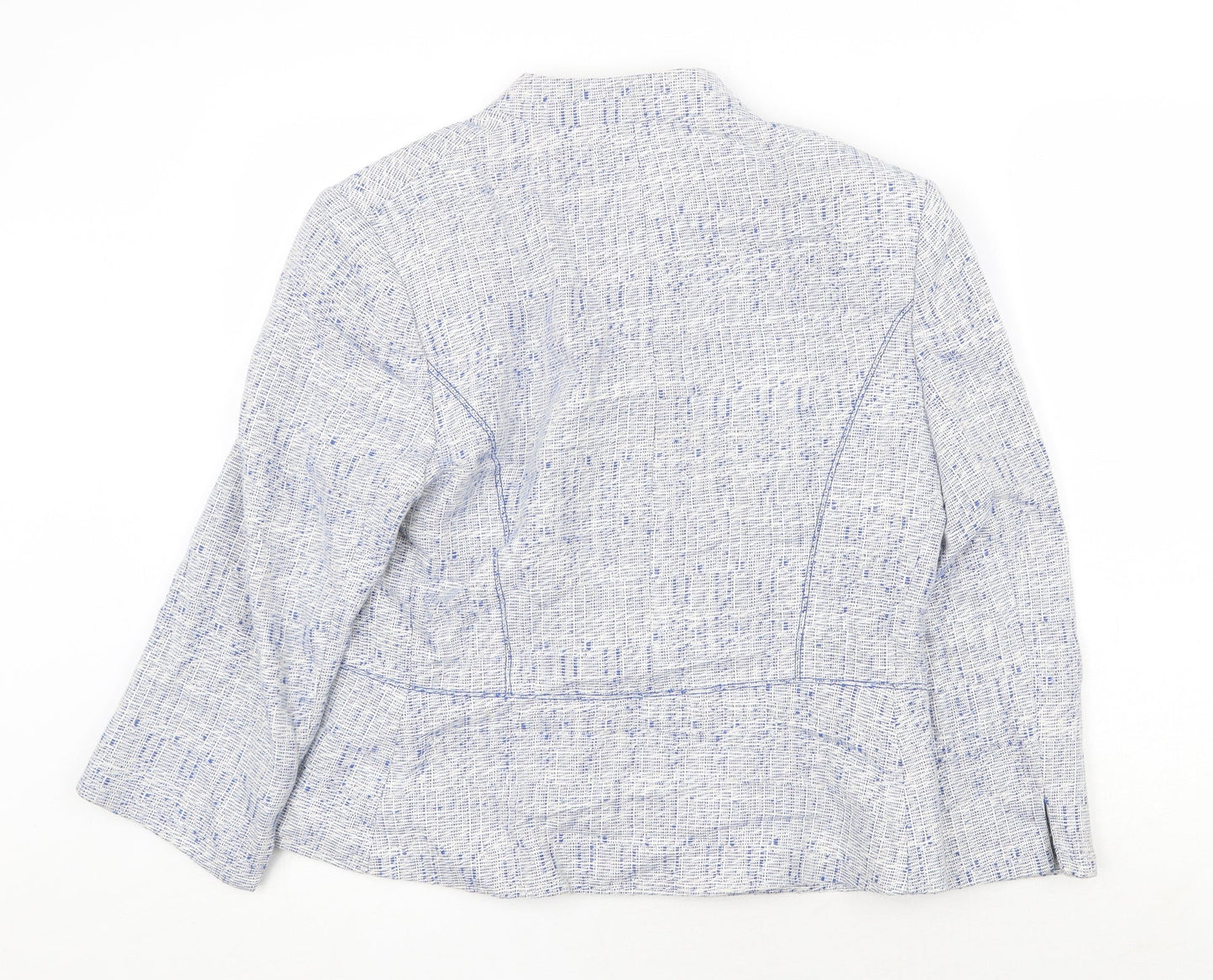 CC Womens Blue Jacket Blazer Size 12 Button