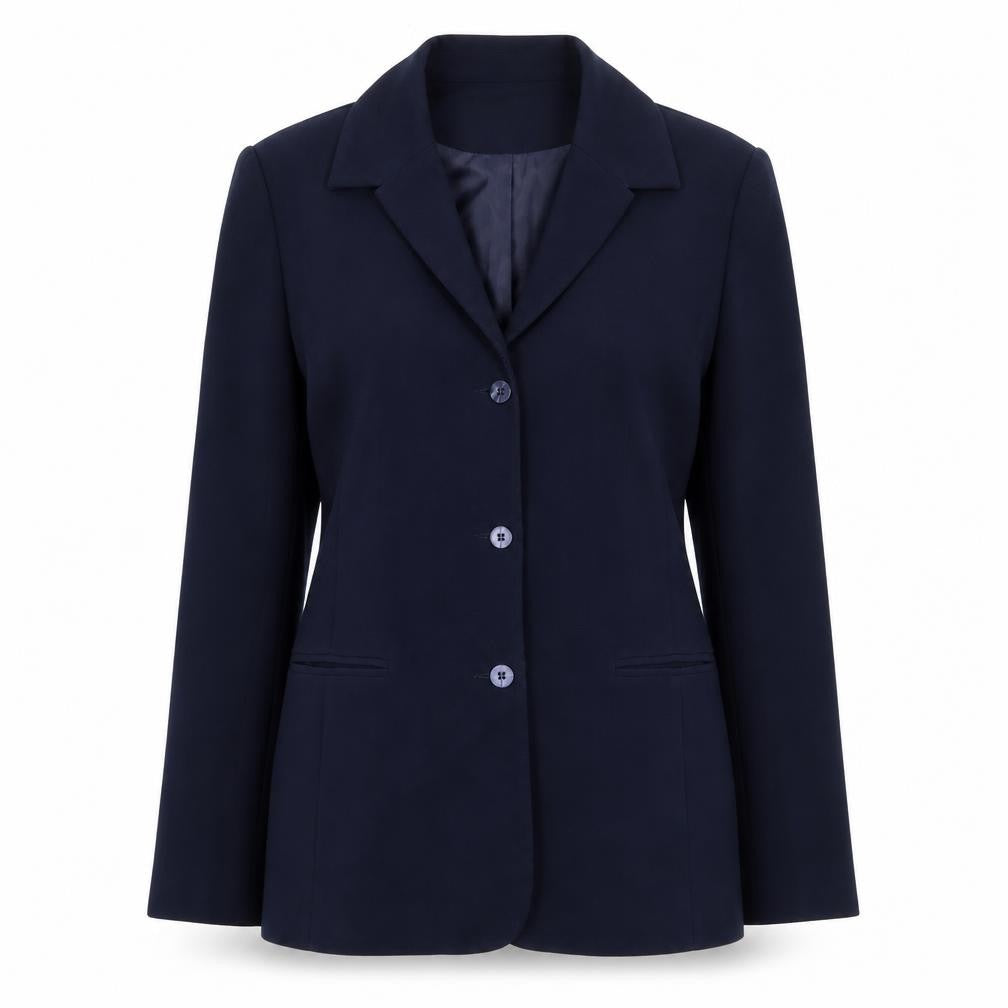 AMARANTO Womens Blue Jacket Blazer Size 12 Button
