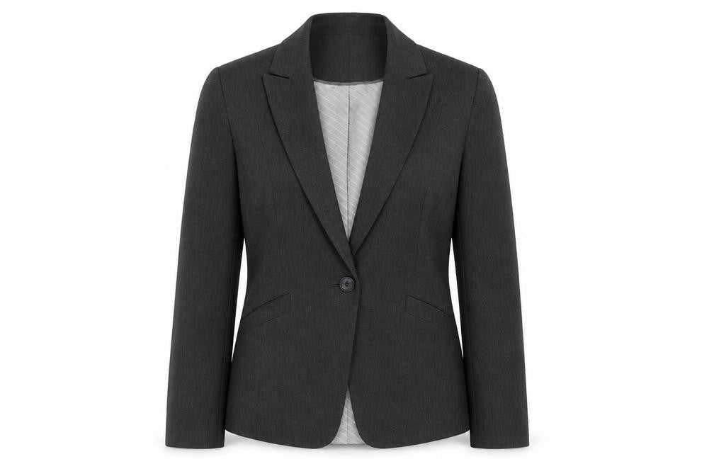 Marks and Spencer Womens Grey Polyester Jacket Suit Jacket Size 12