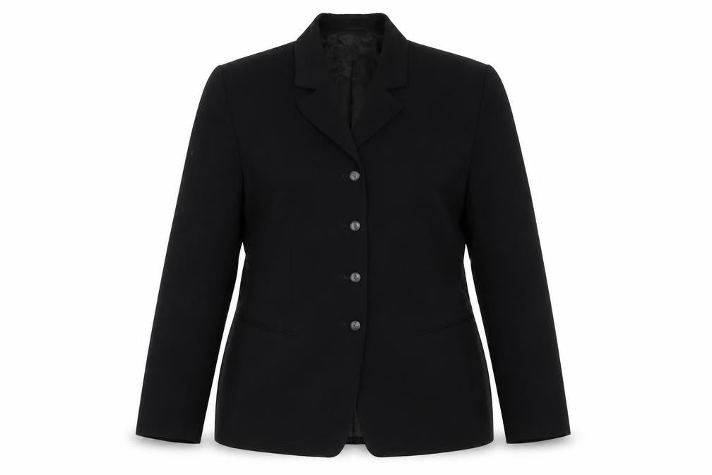 Marcona Womens Black Polyester Jacket Suit Jacket Size 14
