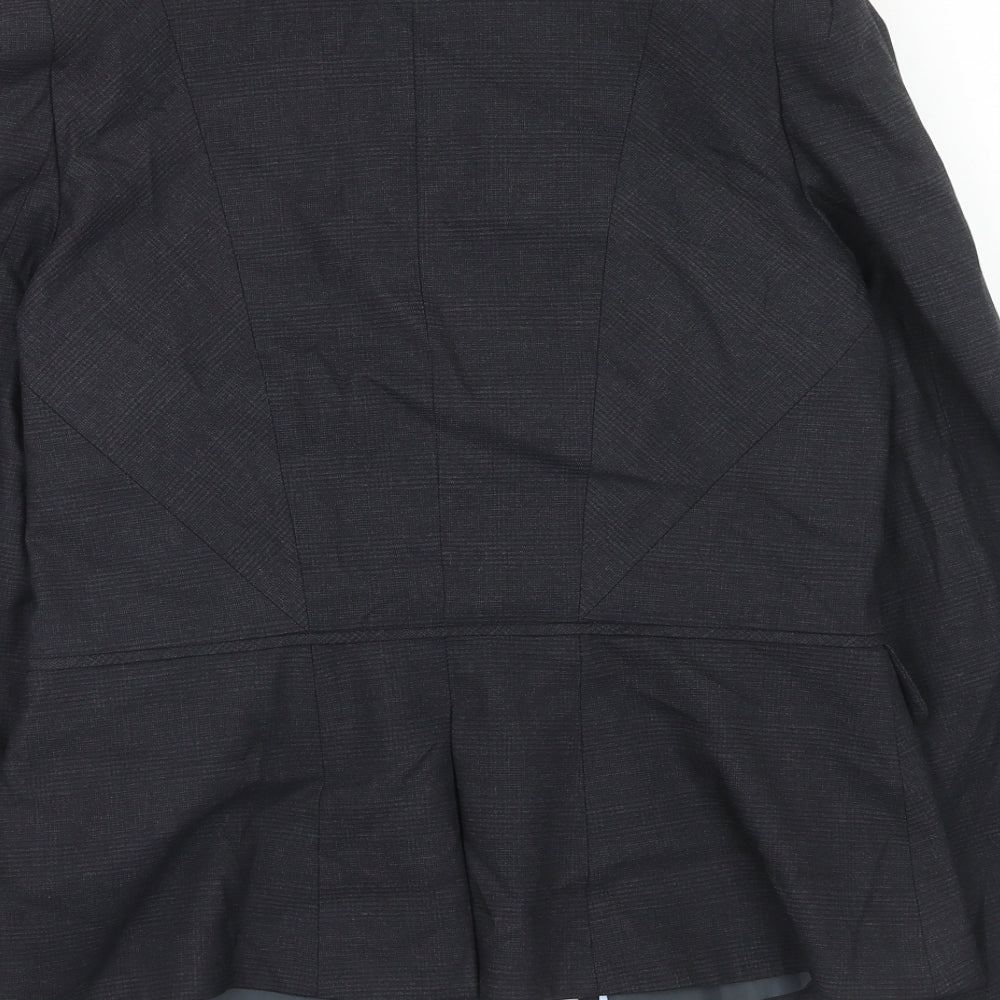Warehouse Womens Grey Polyester Jacket Suit Jacket Size 14