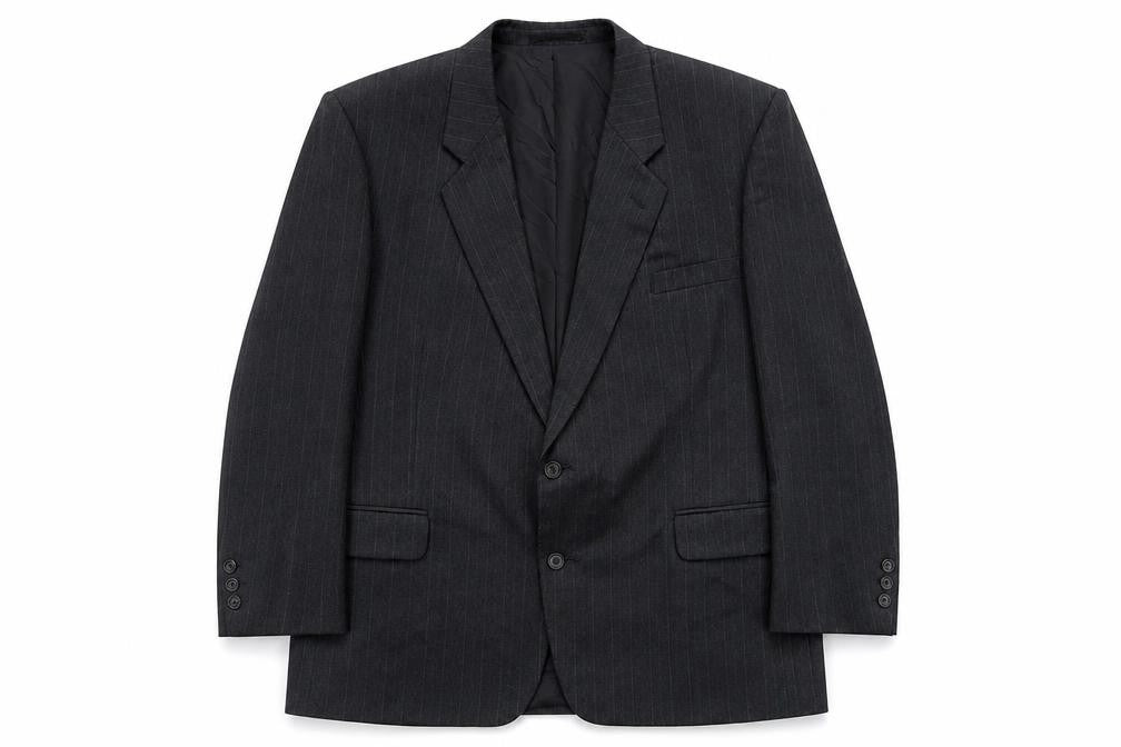Mens 46 Chest Regular Harbarry of England Grey Two-Button