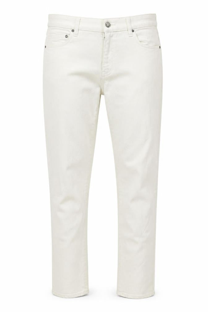 SQIN Womens Ivory Cotton Skinny Jeans Size 32 in L33 in Regular Button