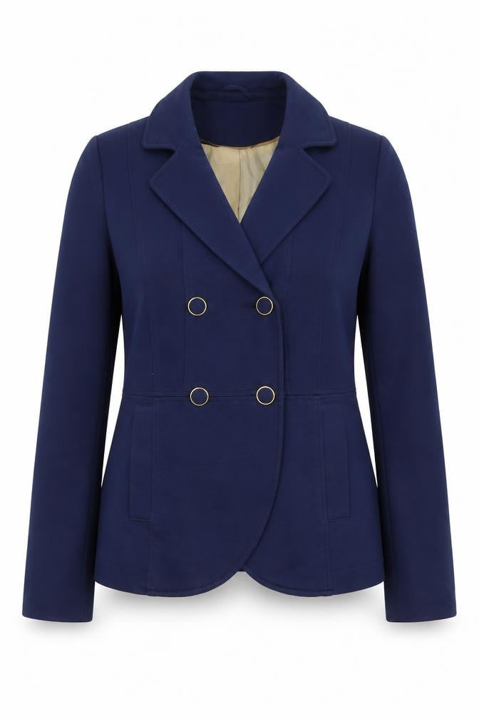 H&M Womens Blue Jacket Size 12 Button