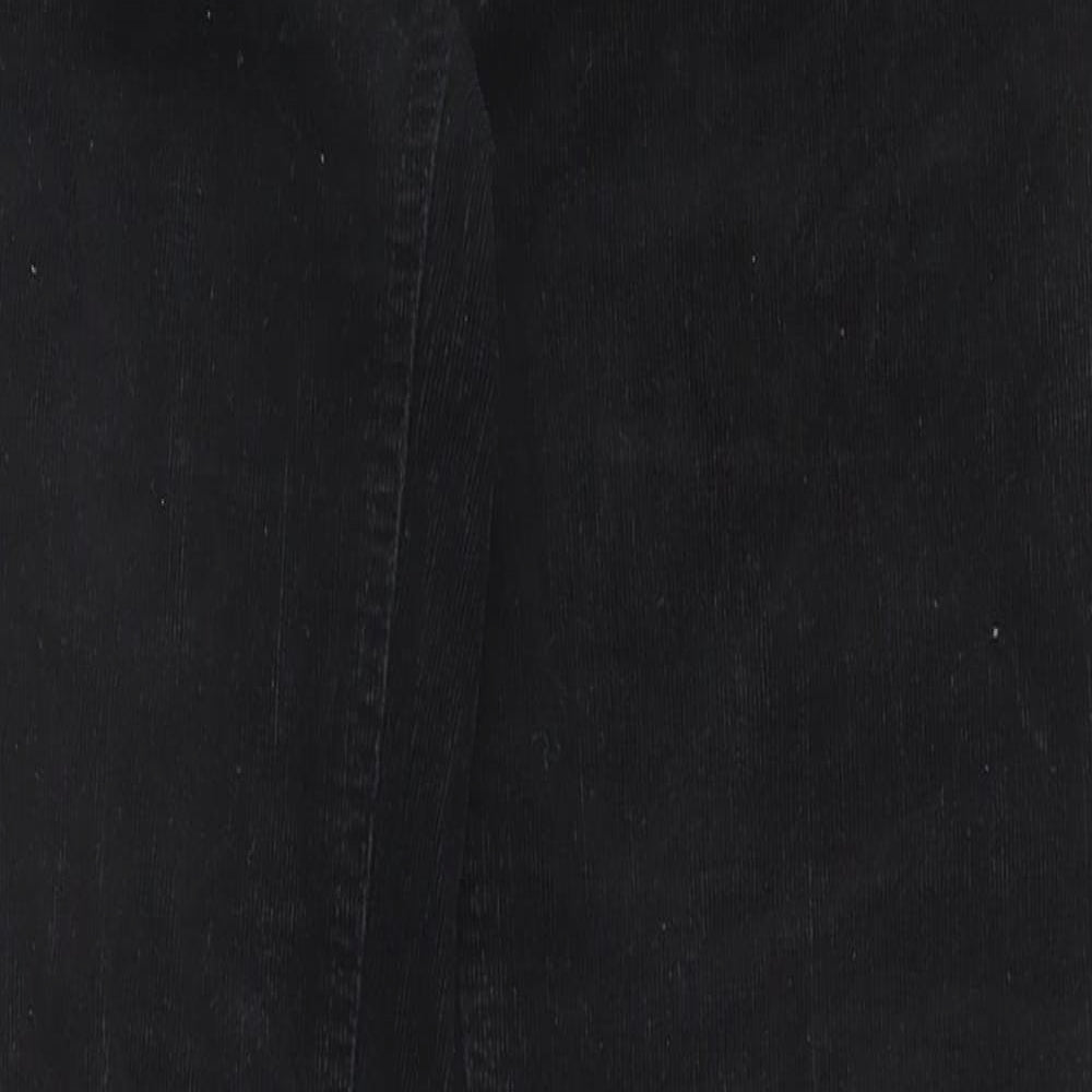 Marks and Spencer Womens Black Chlorofibre Trousers Size 12 Regular Zip
