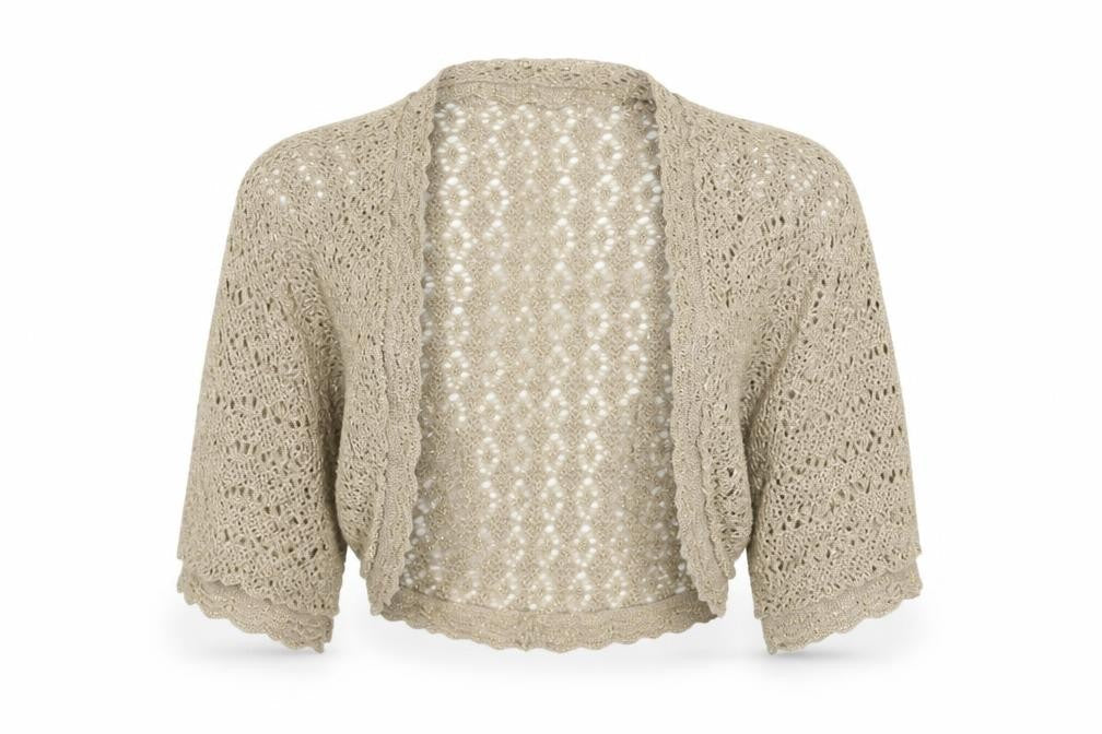Dorothy Perkins Womens Beige V-Neck Cotton Cardigan Jumper Size S