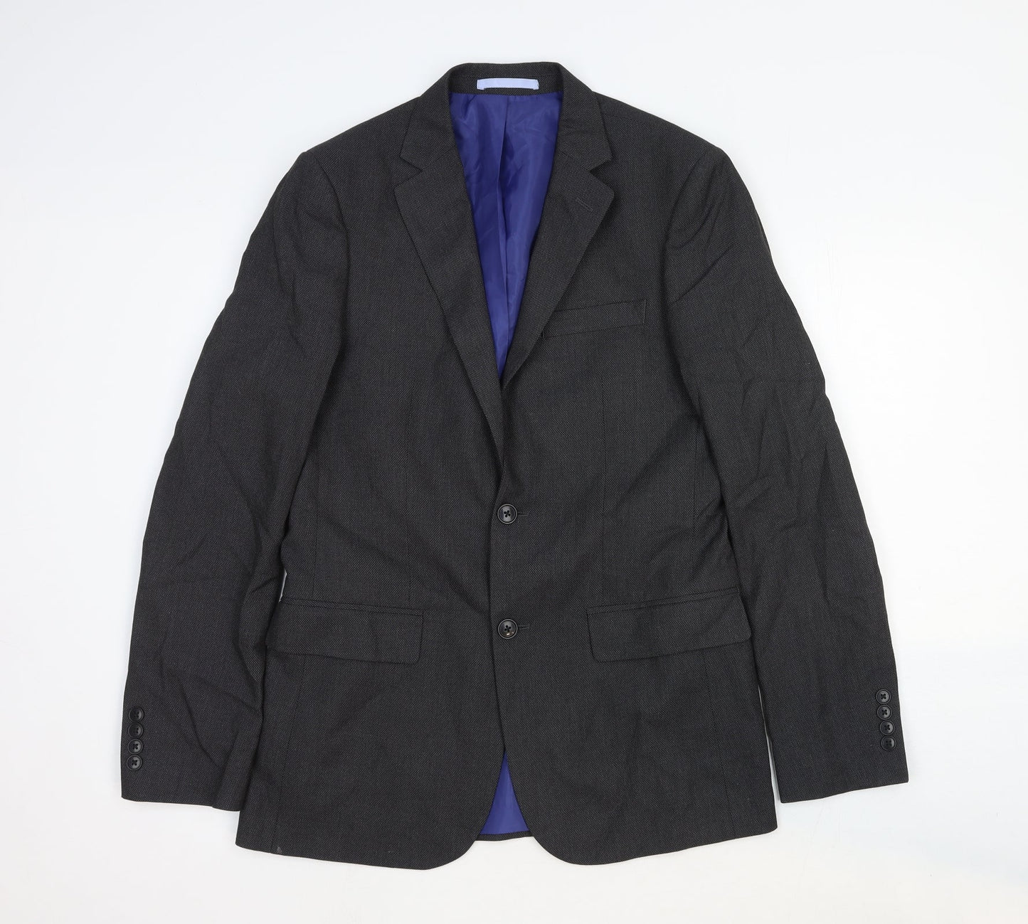 Marks and Spencer Mens Grey Wool Jacket Suit Jacket Size 38 Regular