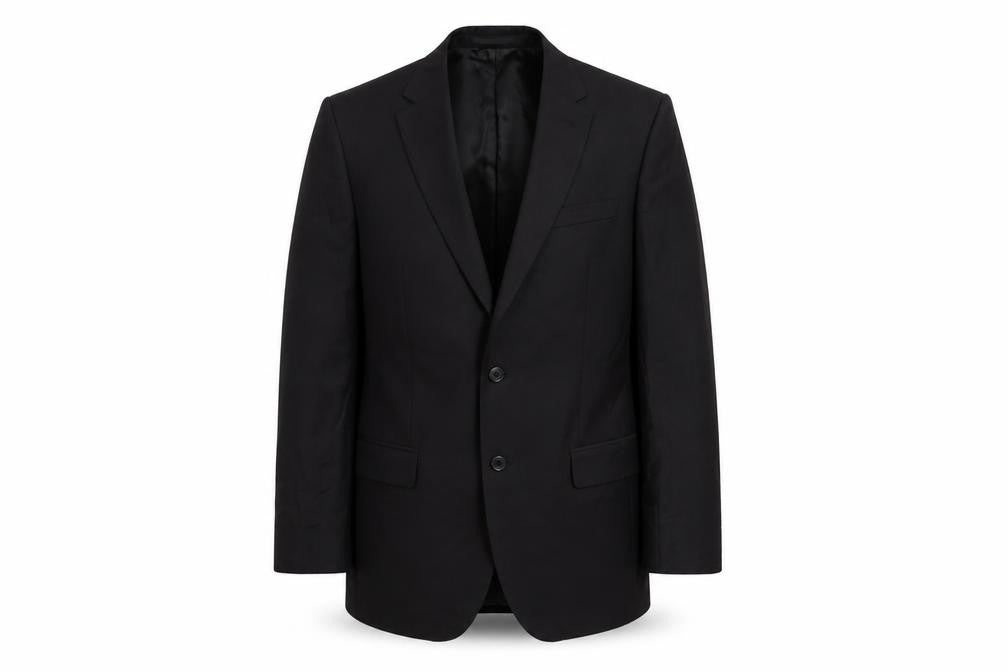 Marks and Spencer Mens Black Wool Jacket Suit Jacket Size 40 Regular