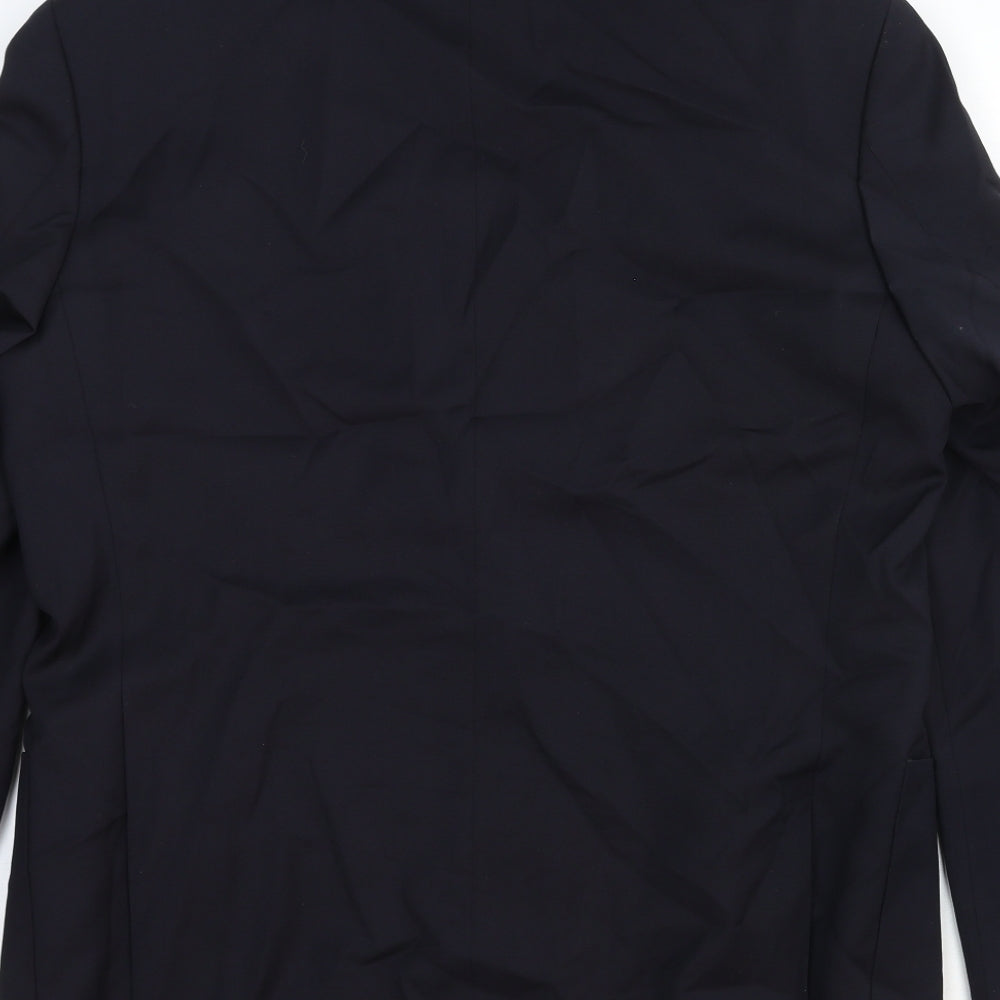 Marks and Spencer Mens Blue Wool Jacket Suit Jacket Size 40 Regular