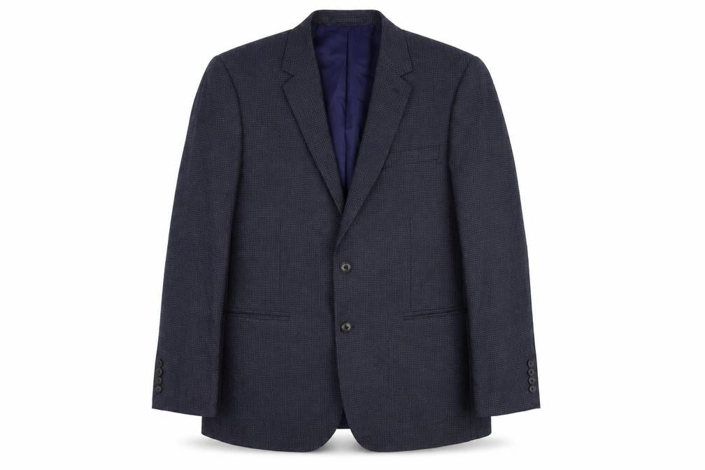 Marks and Spencer Mens Blue Wool Jacket Suit Jacket Size 42 Regular