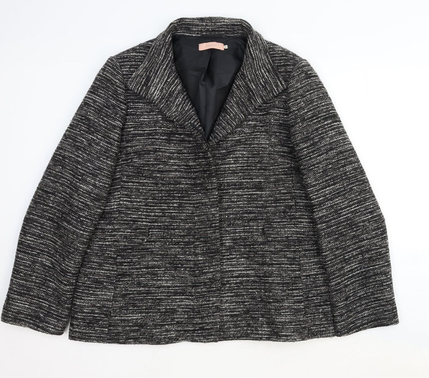 John Lewis Womens Grey Jacket Blazer Size 18 Button