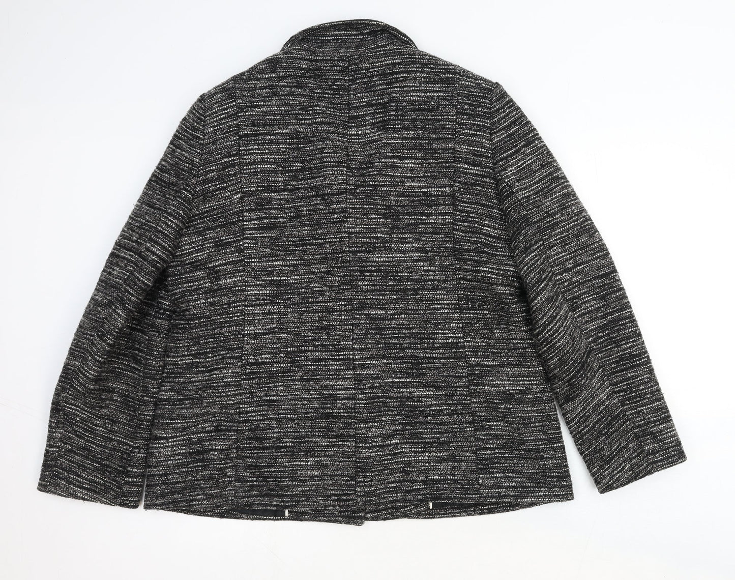 John Lewis Womens Grey Jacket Blazer Size 18 Button