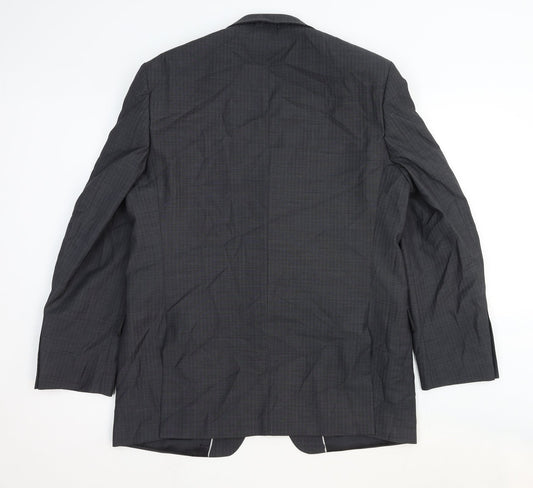 Marks and Spencer Mens Grey Wool Jacket Suit Jacket Size 42 Regular