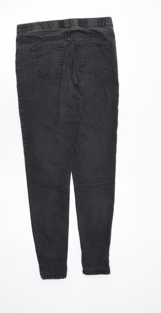 Marks and Spencer Womens Grey Cotton Jegging Jeans Size 10 Regular