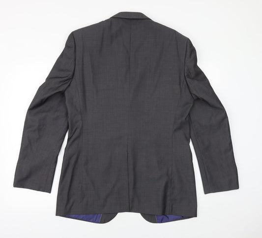 Marks and Spencer Mens Grey Wool Jacket Suit Jacket Size 40 Regular