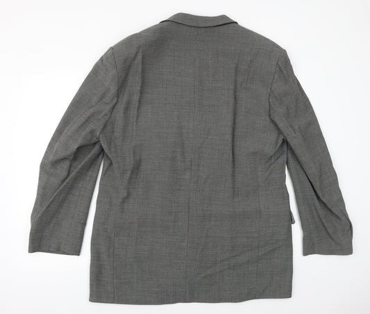 Marks and Spencer Mens Grey Wool Jacket Suit Jacket Size 44 Regular