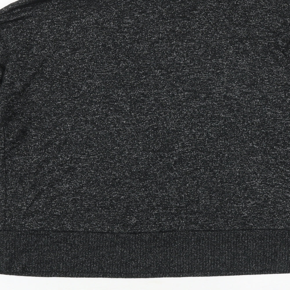 Marks and Spencer Womens Grey Mock Neck Viscose Pullover Jumper Size 6