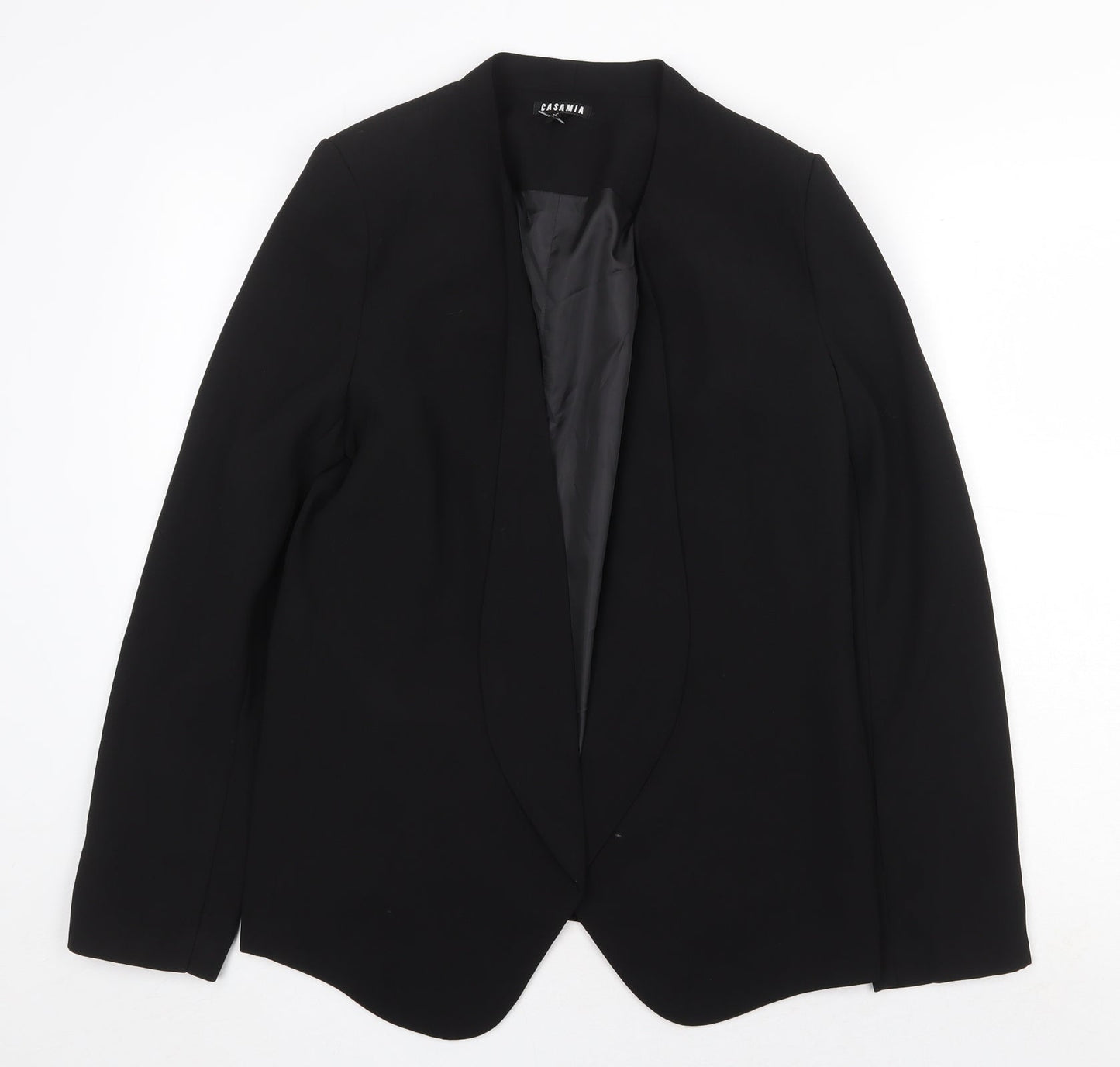 Casamia Womens Black Jacket Blazer Size 12