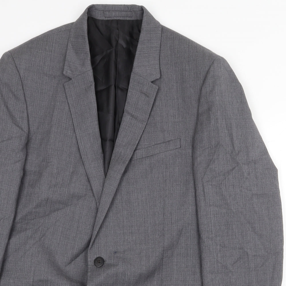 Marks and Spencer Mens Grey Wool Jacket Suit Jacket Size 42 Regular