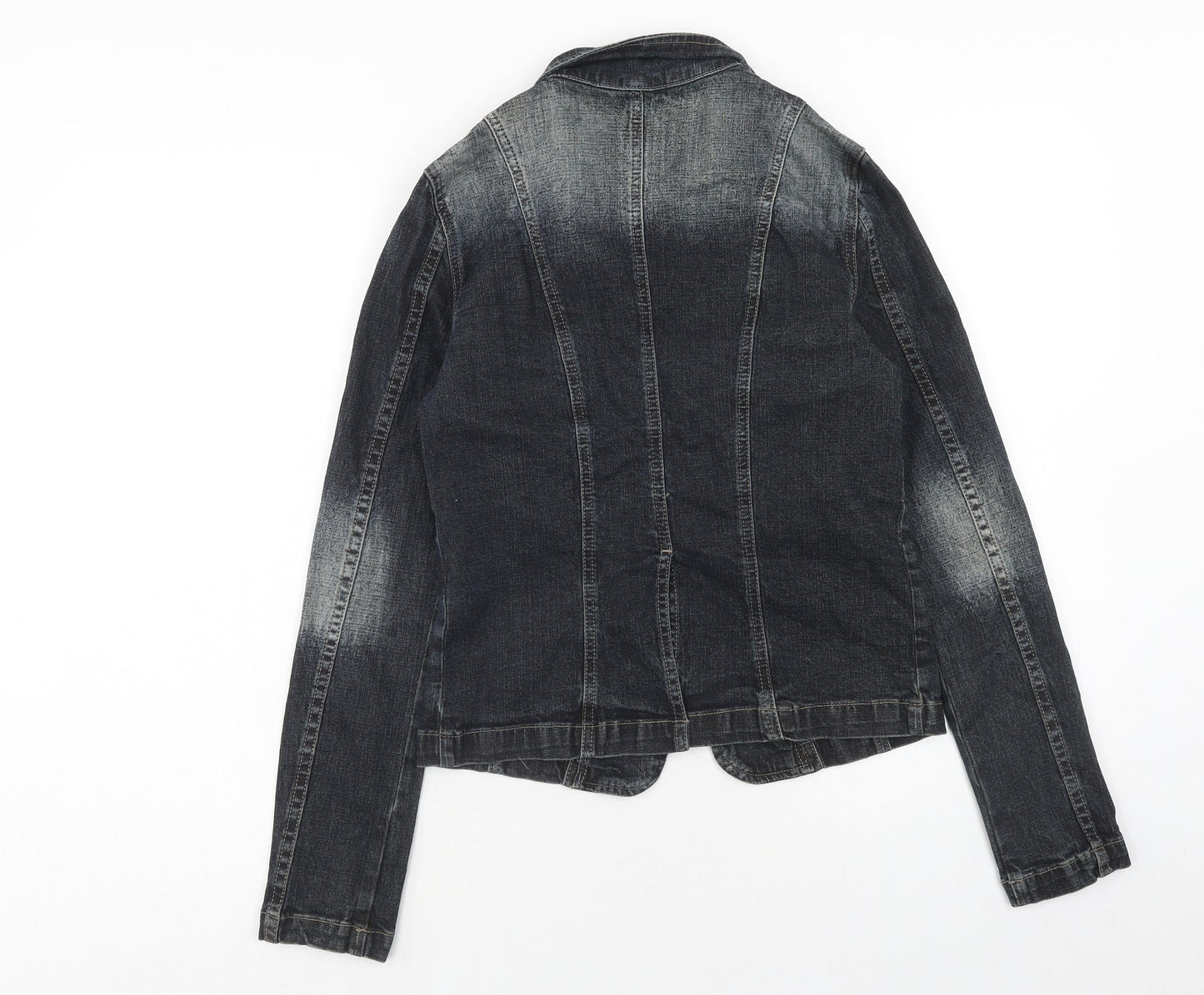 Eighty Eight Womens Blue Jacket Blazer Size 8 Button