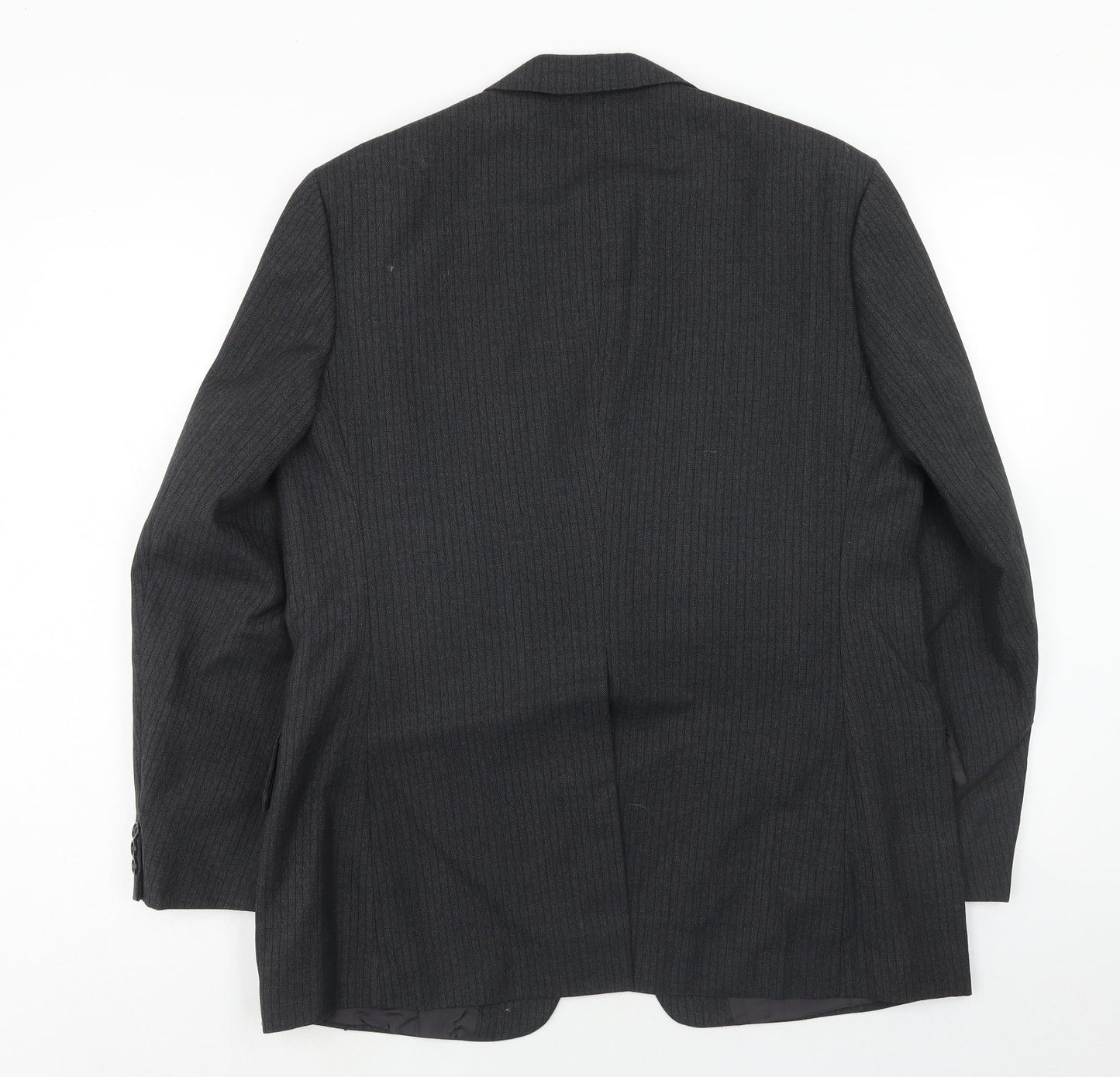 Maitland Mens Grey Striped Wool Jacket Suit Jacket Size 42 Regular