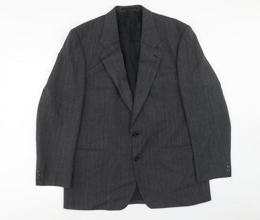 Marks and Spencer Mens Grey Polyester Jacket Suit Jacket Size 42 Regular