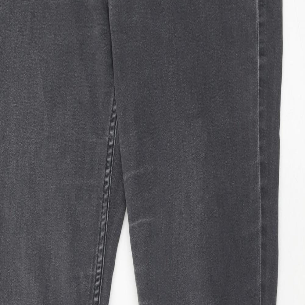 H&M Womens Black Cotton Skinny Jeans Size 31 in Regular Zip