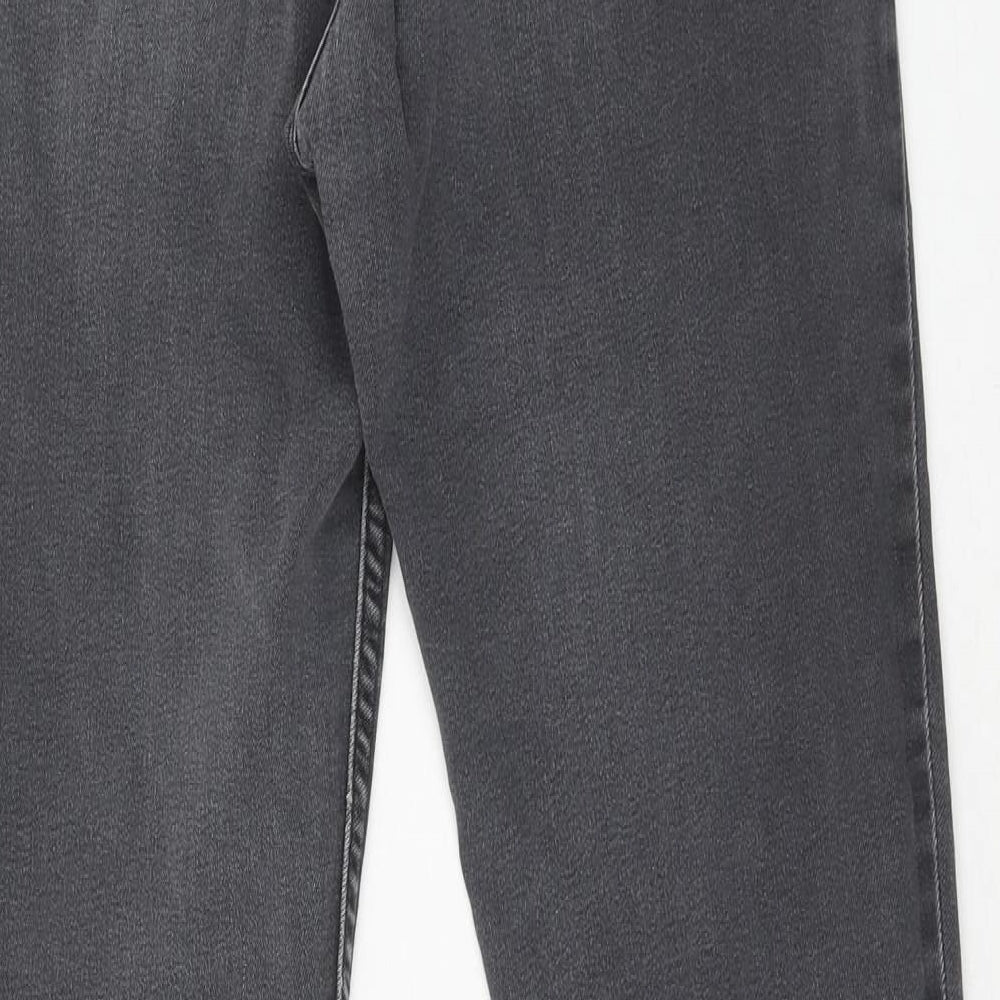 H&M Womens Black Cotton Skinny Jeans Size 31 in Regular Zip
