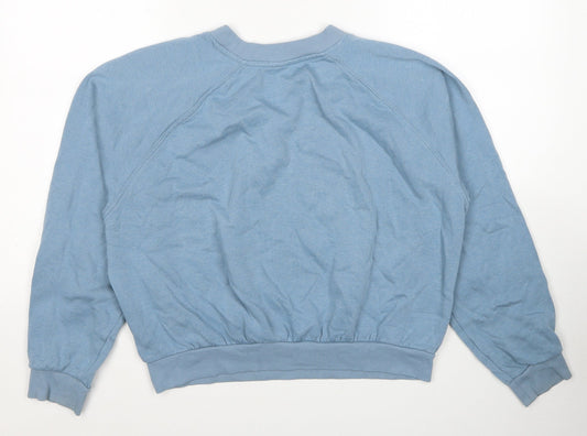 Divided by H&M Womens Blue Cotton Pullover Sweatshirt Size M Pullover - Feel Empathy