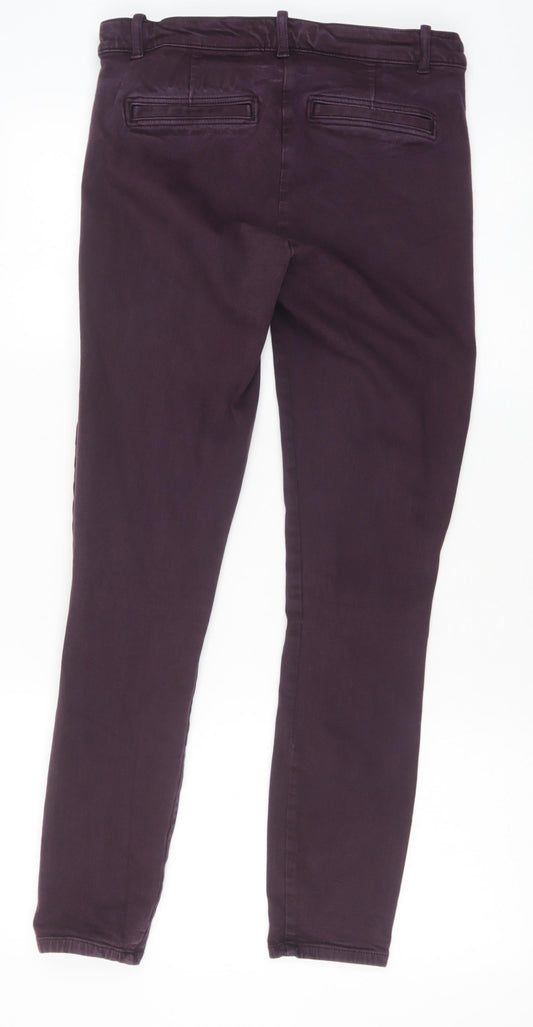 Gap Womens Purple Cotton Skinny Jeans Size 8 Regular Zip
