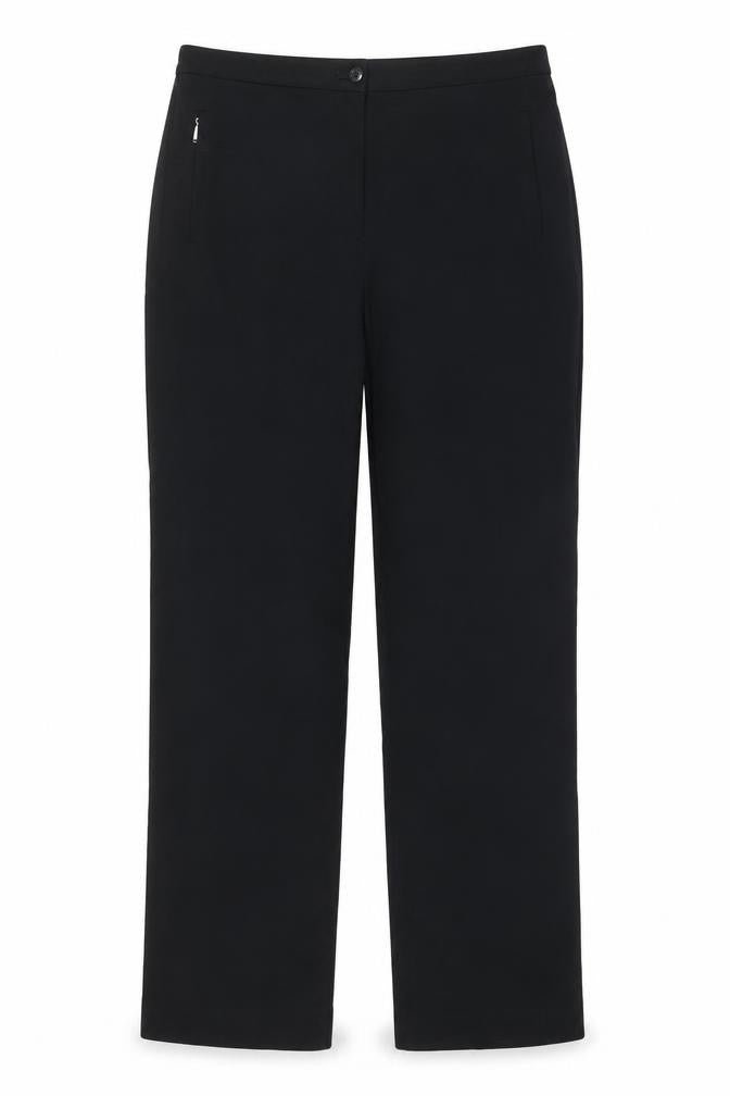 Marks and Spencer Womens Blue Polyester Dress Pants Trousers Size 14 L26 in Regular Zip