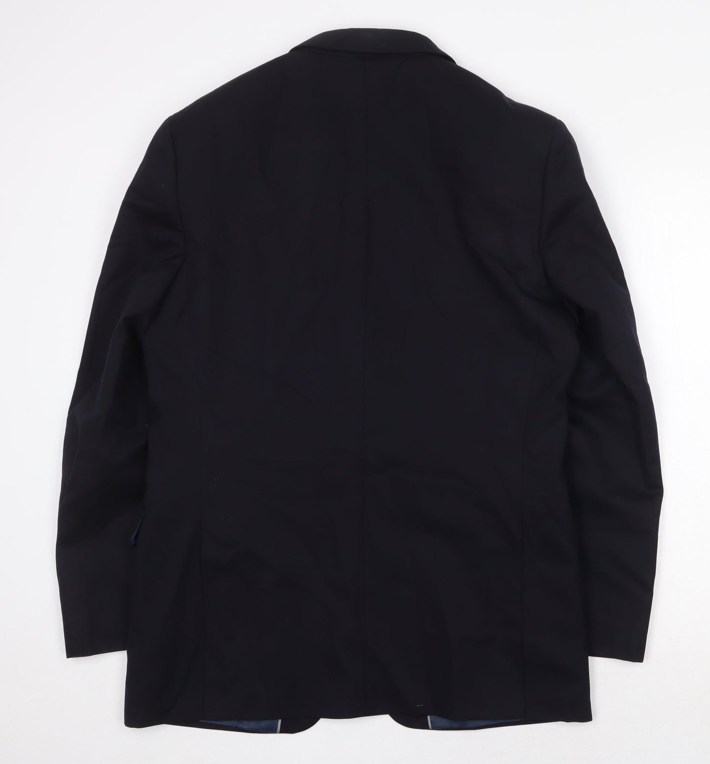 Marks and Spencer Mens Blue Wool Jacket Suit Jacket Size 40 Regular