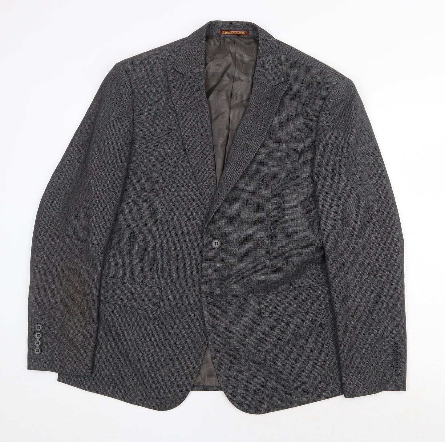 Skopes Mens Grey Polyester Jacket Suit Jacket Size 40 Regular