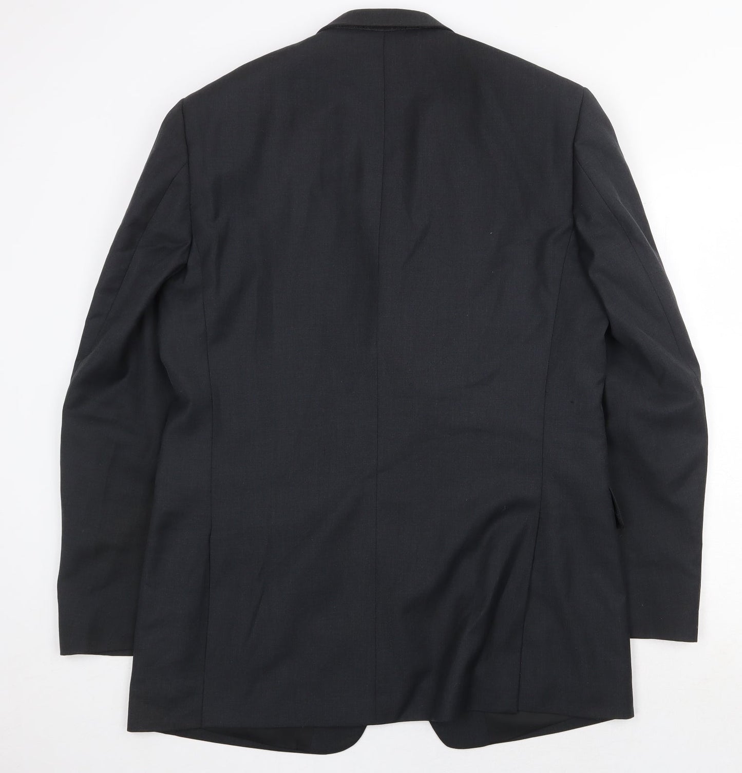 Karl Jackson Mens Grey Polyester Jacket Suit Jacket Size 42 Regular