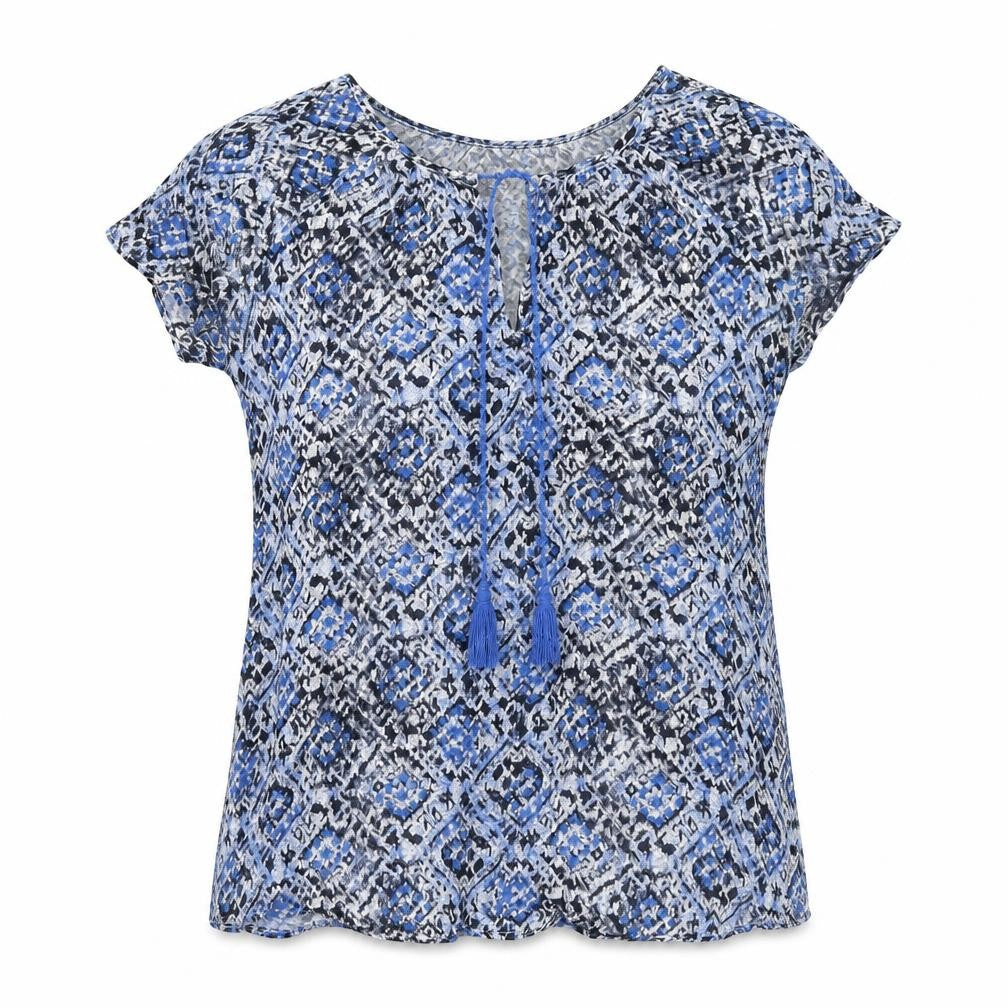 Womens UK Size XS Gap Blue Viscose T-Shirt