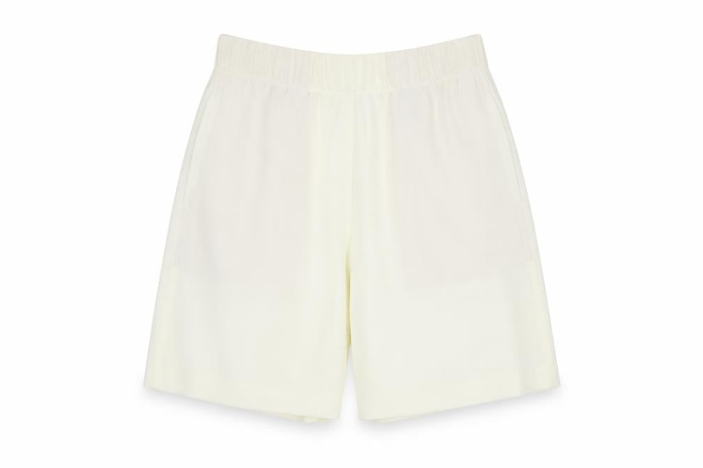 Marks and Spencer Womens Ivory Polyester Bermuda Shorts Size 6 L5 in Regular Pull On
