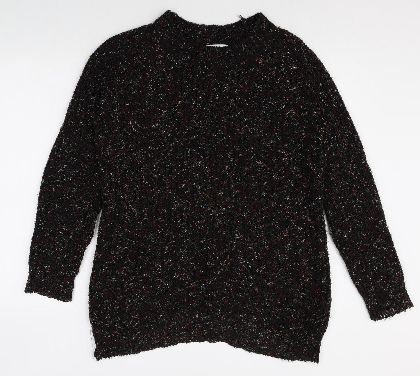 Papaya Womens Multicoloured Round Neck Polyester Pullover Jumper Size S