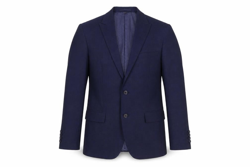 Marks and Spencer Mens Blue Polyester Jacket Suit Jacket Size 40 Regular