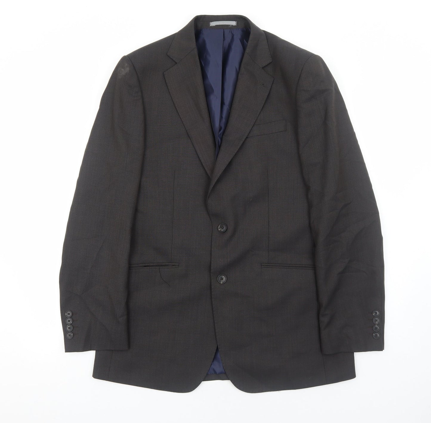 Marks and Spencer Mens Grey Wool Jacket Suit Jacket Size 38 Regular