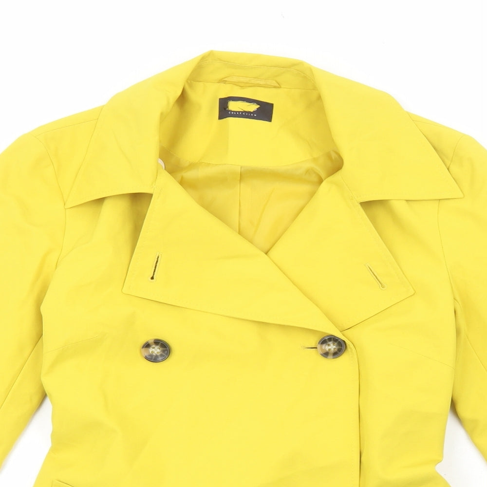 Marks and Spencer Womens Yellow Jacket Size 6 Button