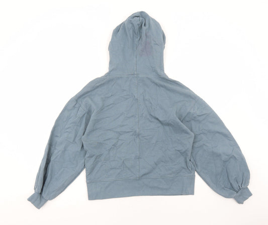 George Womens Blue Cotton Pullover Hoodie Size S Pullover