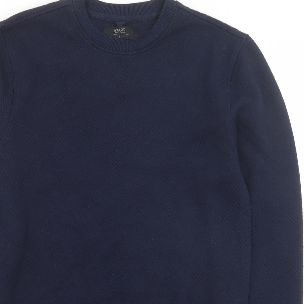 Matalan Mens Blue Cotton Pullover Sweatshirt Size S